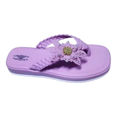 Picture of Womens Flat Regular Shoes New Fashionable Ladies Flat Slipper Sandals New Premium Sandal for Girls