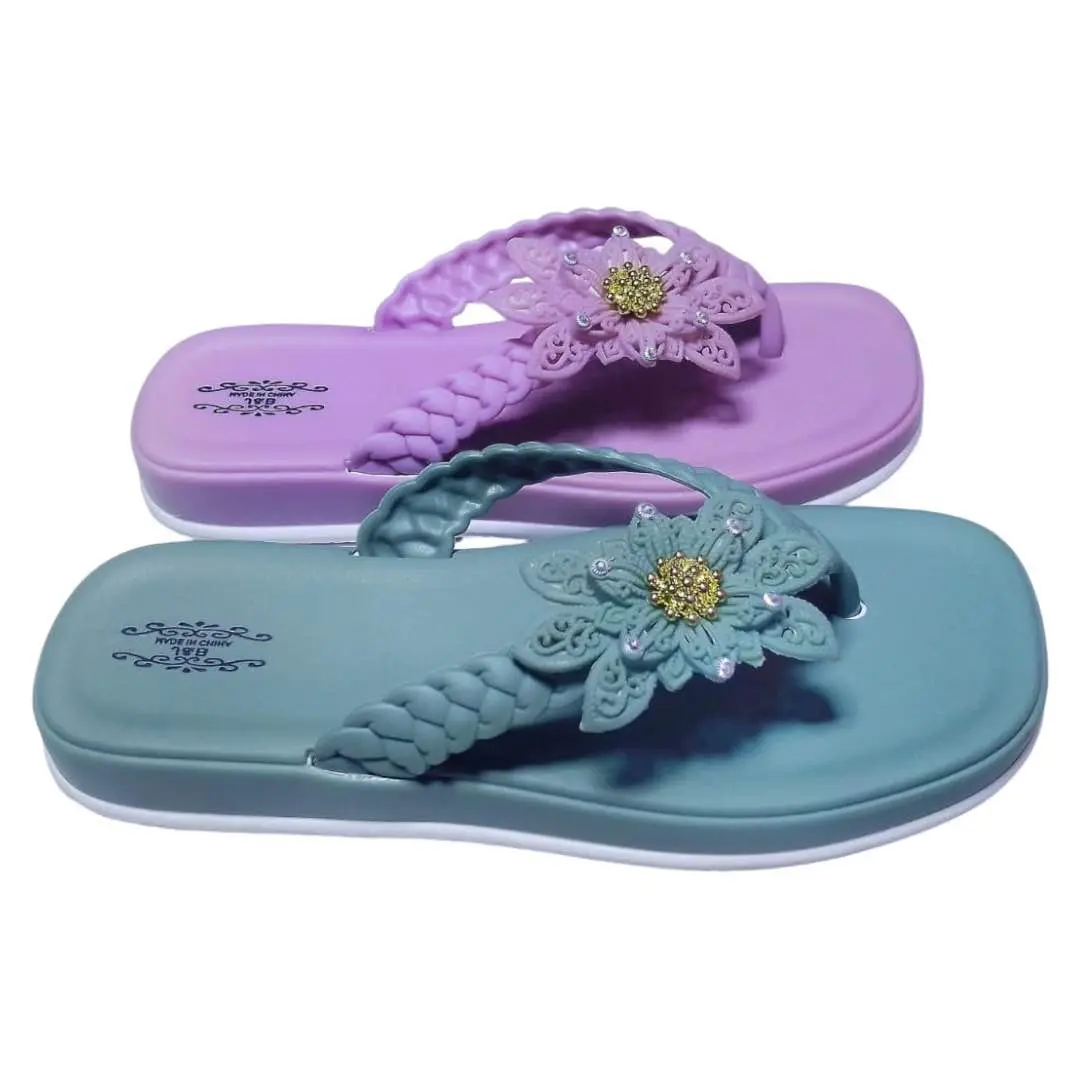 Picture of Womens Flat Regular Shoes New Fashionable Ladies Flat Slipper Sandals New Premium Sandal for Girls