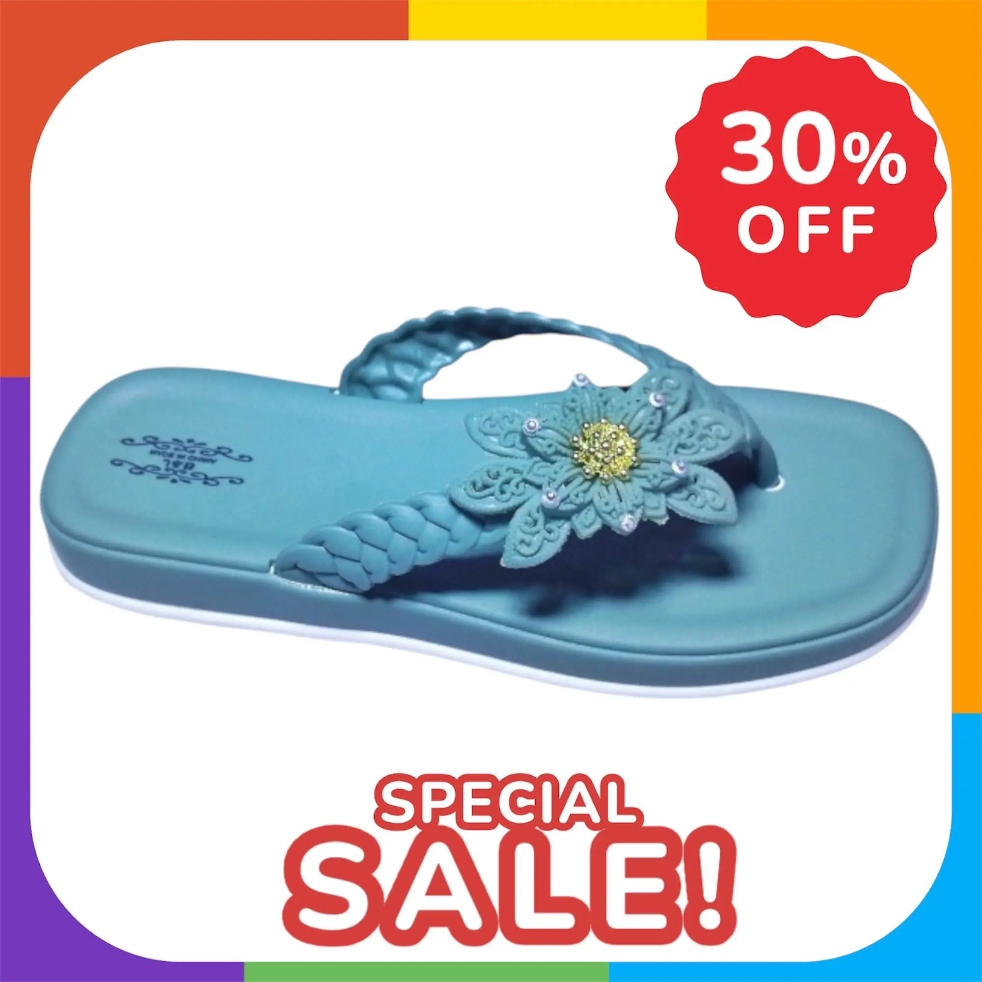 Picture of Womens Flat Regular Shoes New Fashionable Ladies Flat Slipper Sandals New Premium Sandal for Girls