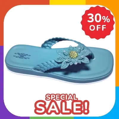 Picture of Womens Flat Regular Shoes New Fashionable Ladies Flat Slipper Sandals New Premium Sandal for Girls