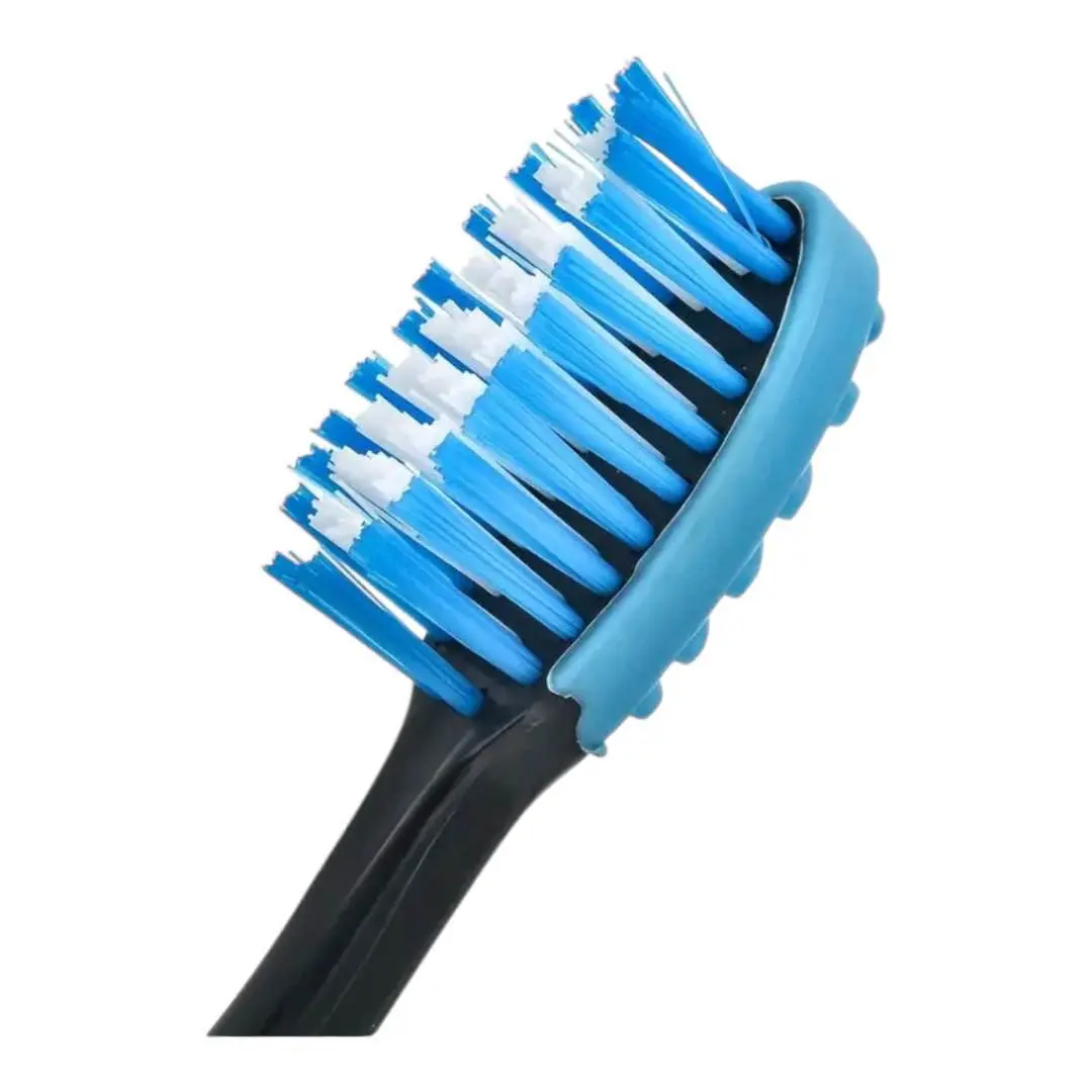 Picture of Premium 4pcs Toothbrush Set For Adults - Medium Firm Nylon Bristles, Wide Head Design For Efficient Cleaning, Color-Coded For Easy Identification