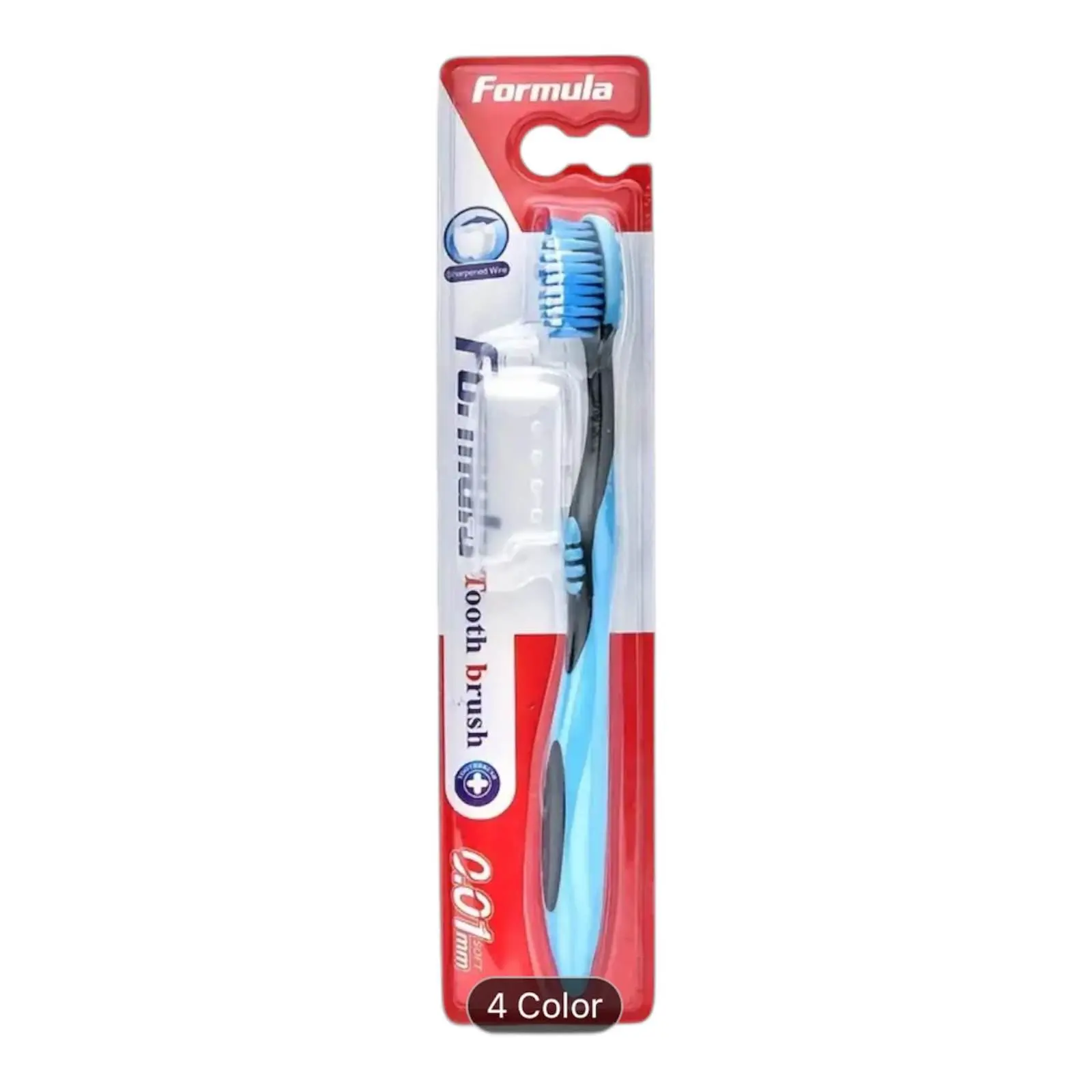 Picture of Premium 4pcs Toothbrush Set For Adults - Medium Firm Nylon Bristles, Wide Head Design For Efficient Cleaning, Color-Coded For Easy Identification