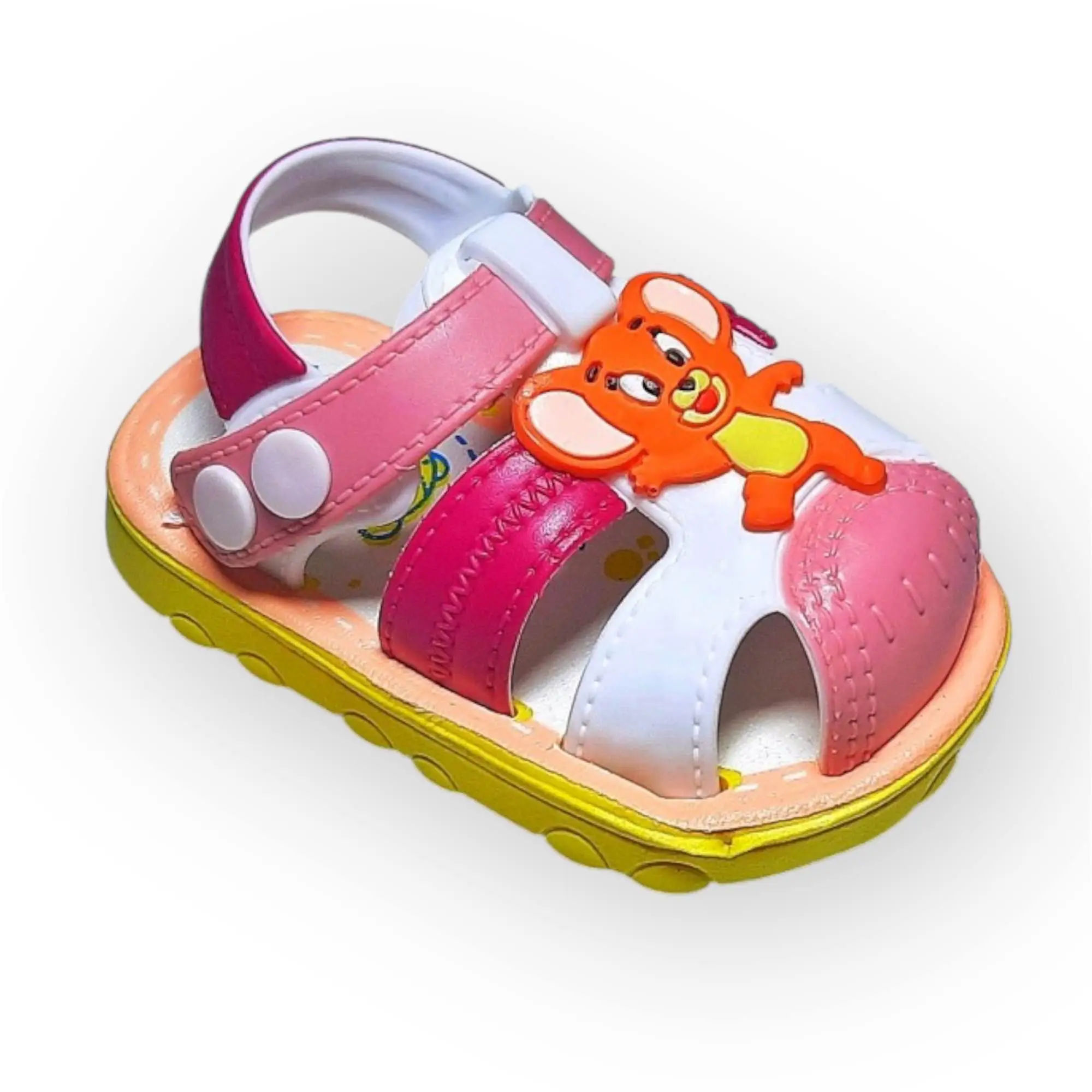 Picture of Kids Girls and Boys Walking  Sandals Soft Rubber Non Slip Summer and Winter Children's Soundproof Shoes Children's Boys' Sos Kids Flat Sos Children's Cartoon Jerry Slides Children's Slippers