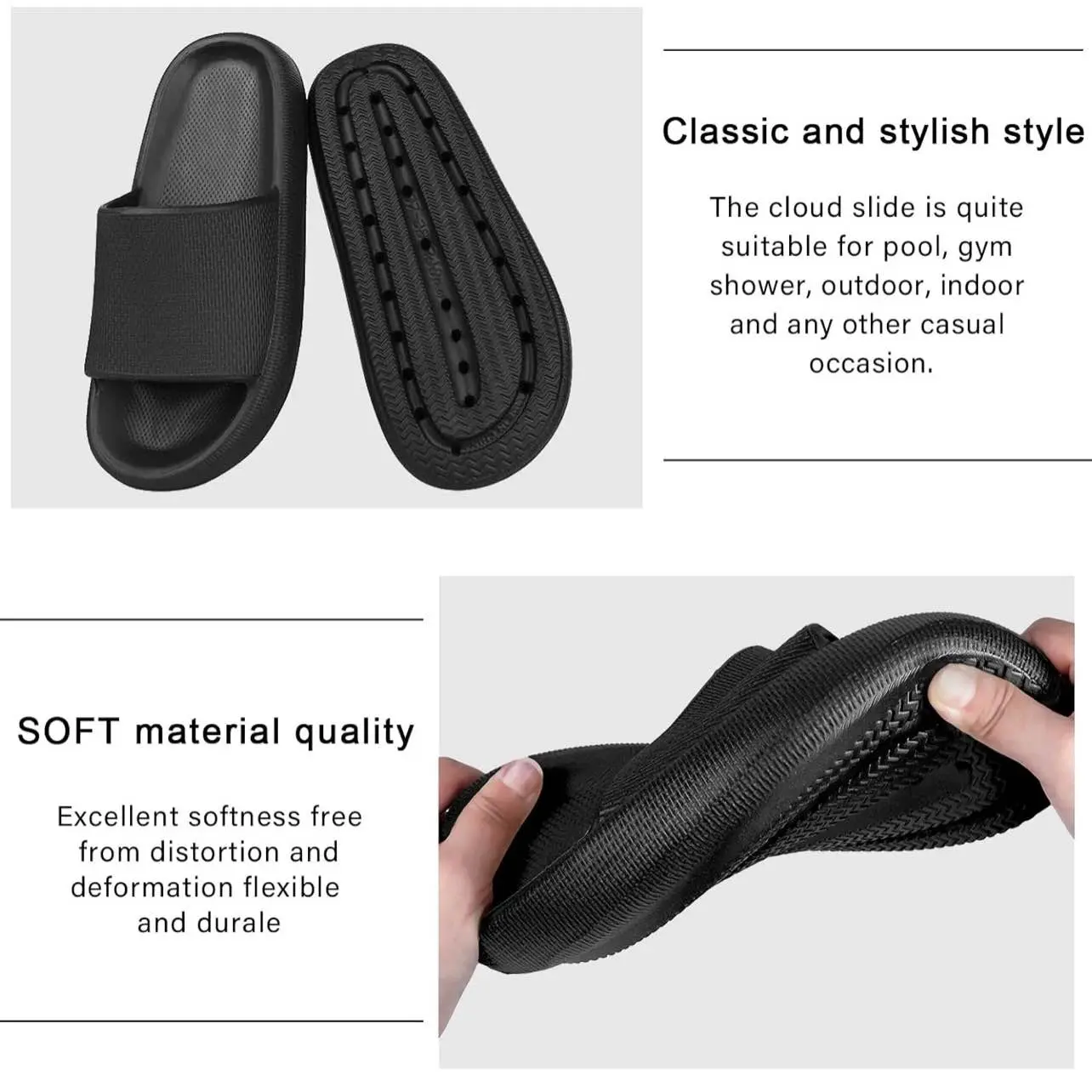 Picture of New Comfortable Solid Slides Slippers Sandal for Men