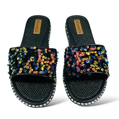 Picture of New Collection Flat sandal for girls | Slipper sandal for Women Room Slipper New premium sandal slipper for woman