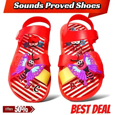 Picture of Children's Flip Flops Girls' Summer New Cartoon Girls' Non-Slip Soft Bottom Indoor Bathroom Baby Beach Slippers Color Family:Red, Pink, Blue, Yellow