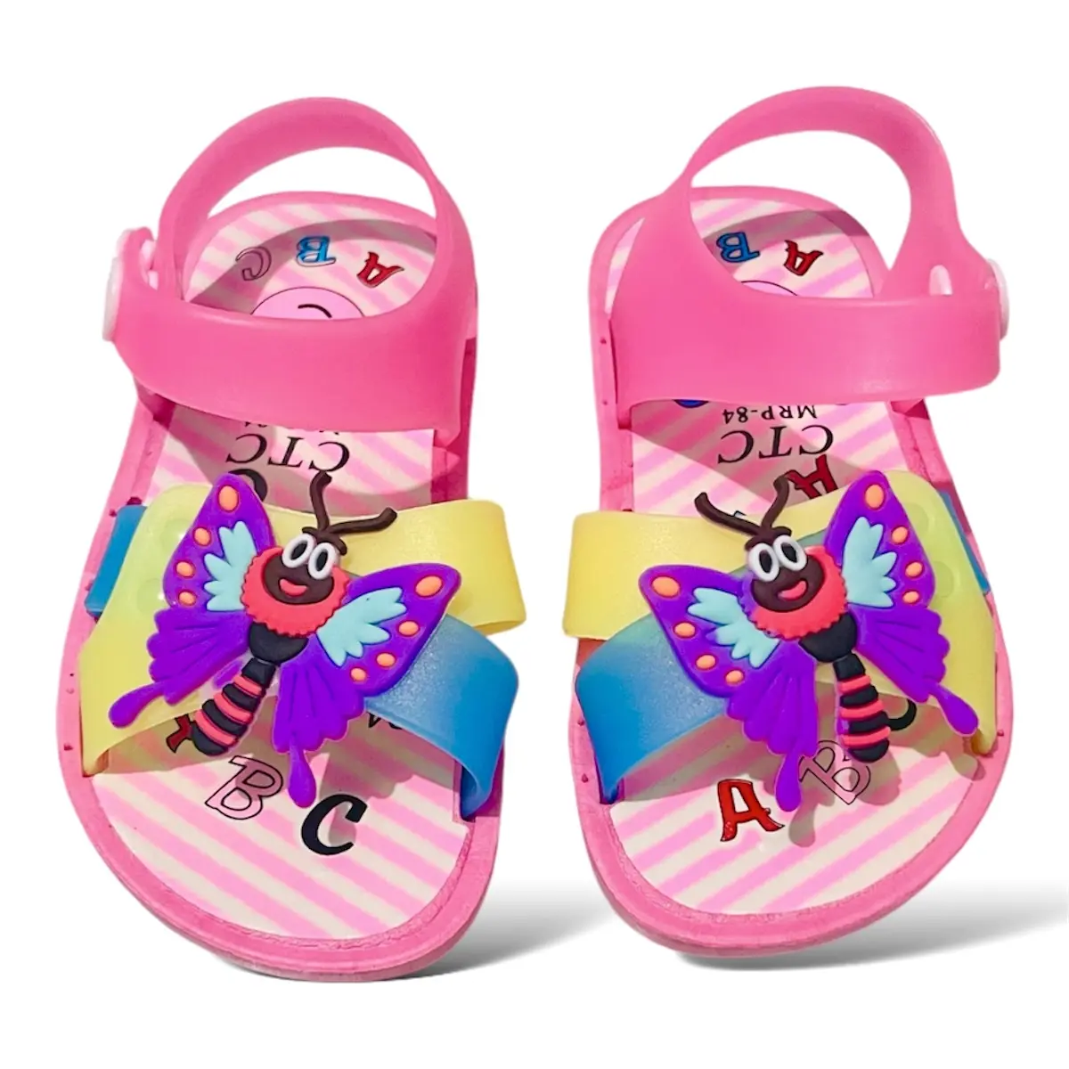 Picture of Children's Flip Flops Girls' Summer New Cartoon Girls' Non-Slip Soft Bottom Indoor Bathroom Baby Beach Slippers Color Family:Red, Pink, Blue, Yellow