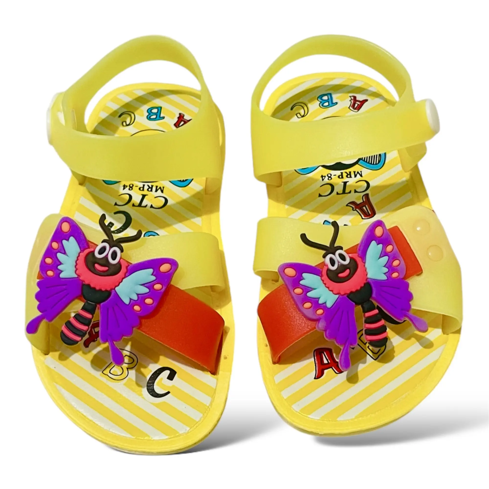 Picture of Children's Flip Flops Girls' Summer New Cartoon Girls' Non-Slip Soft Bottom Indoor Bathroom Baby Beach Slippers Color Family:Red, Pink, Blue, Yellow