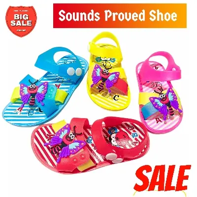 Picture of Children's Flip Flops Girls' Summer New Cartoon Girls' Non-Slip Soft Bottom Indoor Bathroom Baby Beach Slippers Color Family:Red, Pink, Blue, Yellow