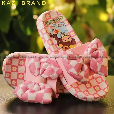 Picture of Slipper for Girls Sandal for Child | Keep Smiling - 2201 | house slipper sandal for woman Slipper for child Room slipper Shoe for woman slipper for girls Sami Heel bow Show slipper Slides for Girls shoe for women China Slipper Juta Baschader Juta