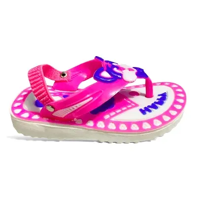 Picture of Children's Flip Flops Boy's & Girl's Summer New Cartoon Boy's Non-Slip Soft Bottom Indoor Bathroom Baby Beach Slippers Color Family:Red, Blue, Pink