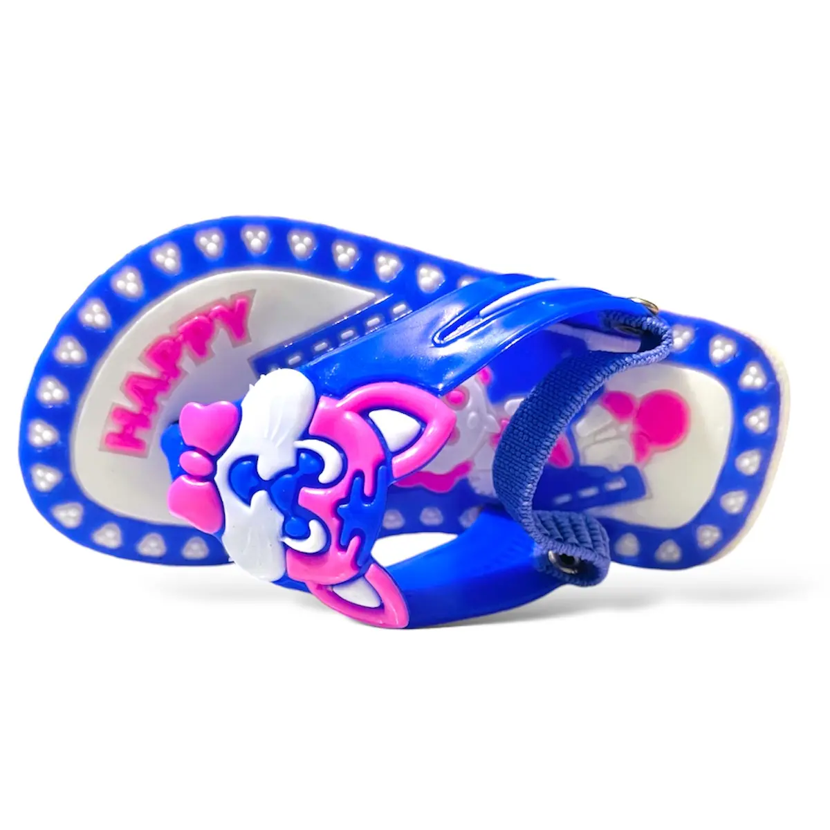 Picture of Children's Flip Flops Boy's & Girl's Summer New Cartoon Boy's Non-Slip Soft Bottom Indoor Bathroom Baby Beach Slippers Color Family:Red, Blue, Pink