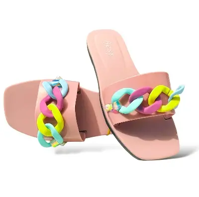 Picture of Slipper Slipper for Girls ANANDA Chain Design Slipper High Quality Girls Slipper Girls sandal Girls Shoes New premium sandal for Women