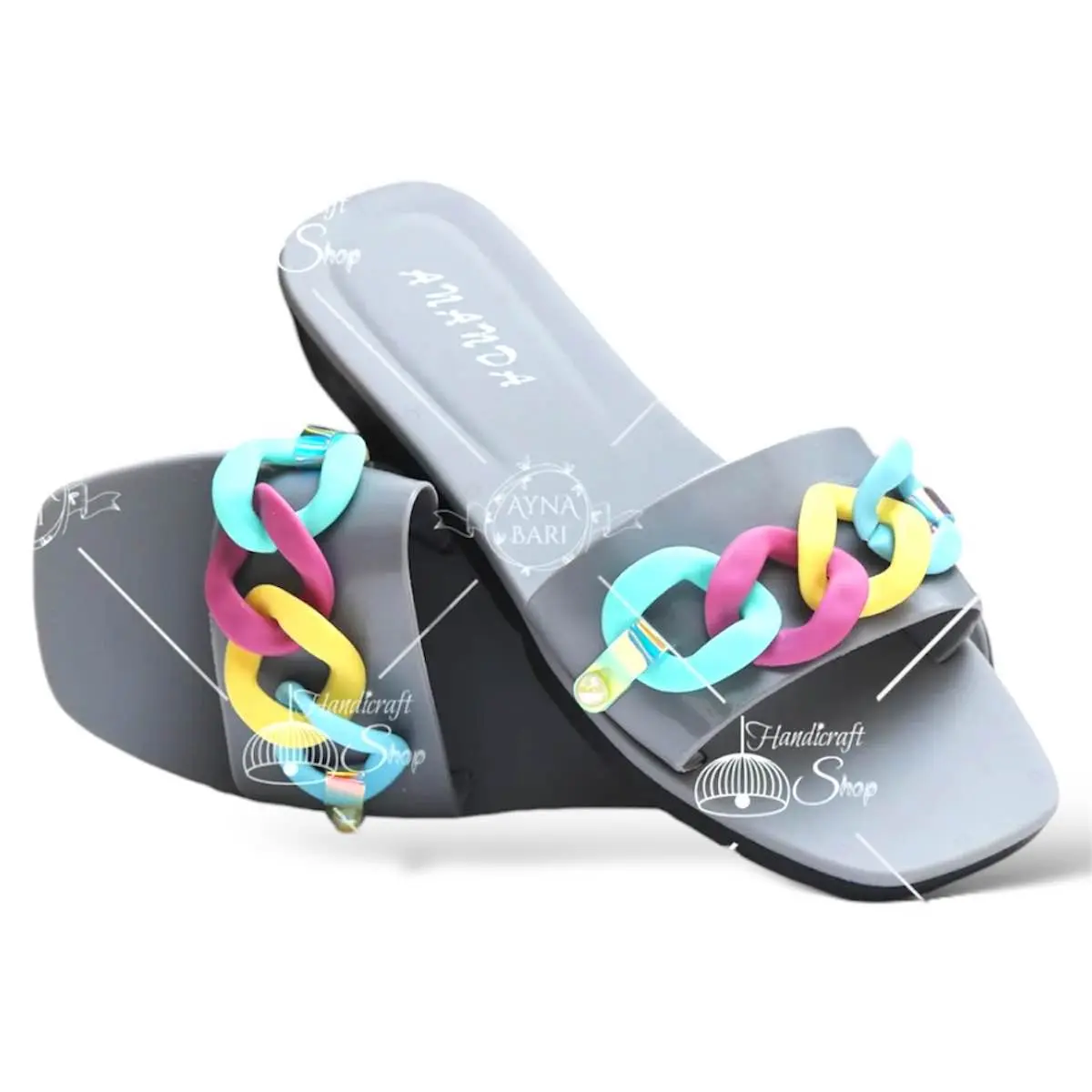 Picture of Slipper Slipper for Girls ANANDA Chain Design Slipper High Quality Girls Slipper Girls sandal Girls Shoes New premium sandal for Women