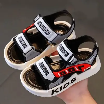 Picture of Children Sport Sandals New Boys Girls Casual BeachShoe Comfortable Soft Sole Kids Shoes Fashion Non-slip Slippers toddler