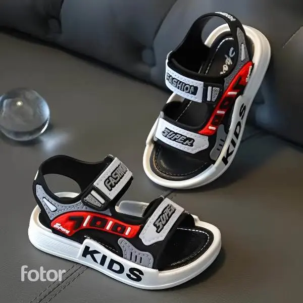 Picture of Children Sport Sandals New Boys Girls Casual BeachShoe Comfortable Soft Sole Kids Shoes Fashion Non-slip Slippers toddler