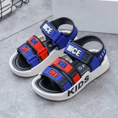 Picture of New Baby Boys Sandals Stylish Colorful Kids Beach Shoes Children Kids Sports Casual Student Pvc Sandals Soft Non-slip Fashion Wild New Summer & Winter Children Beach Sandals For Boys EUR 21-30
