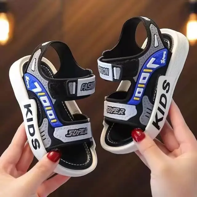 Picture of Children Sport Sandals Summer Boys Girls Casual BeachShoe Comfortable Soft Sole Kids Shoes Fashion Non-slip Slippers