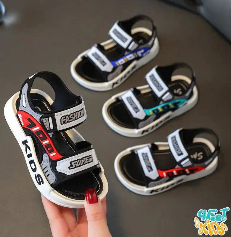 Picture of Children Sport Sandals New Boys Girls Casual BeachShoe Comfortable Soft Sole Kids Shoes Fashion Non-slip Slippers toddler