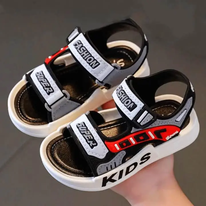 Picture of Children Sport Sandals New Boys Girls Casual BeachShoe Comfortable Soft Sole Kids Shoes Fashion Non-slip Slippers toddler