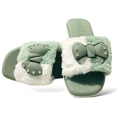 Picture of Slipper for Girls Sandal for girls house slipper sandal for woman New premium Sandal Flat For Woman Color Family:Blue, Green, Pink