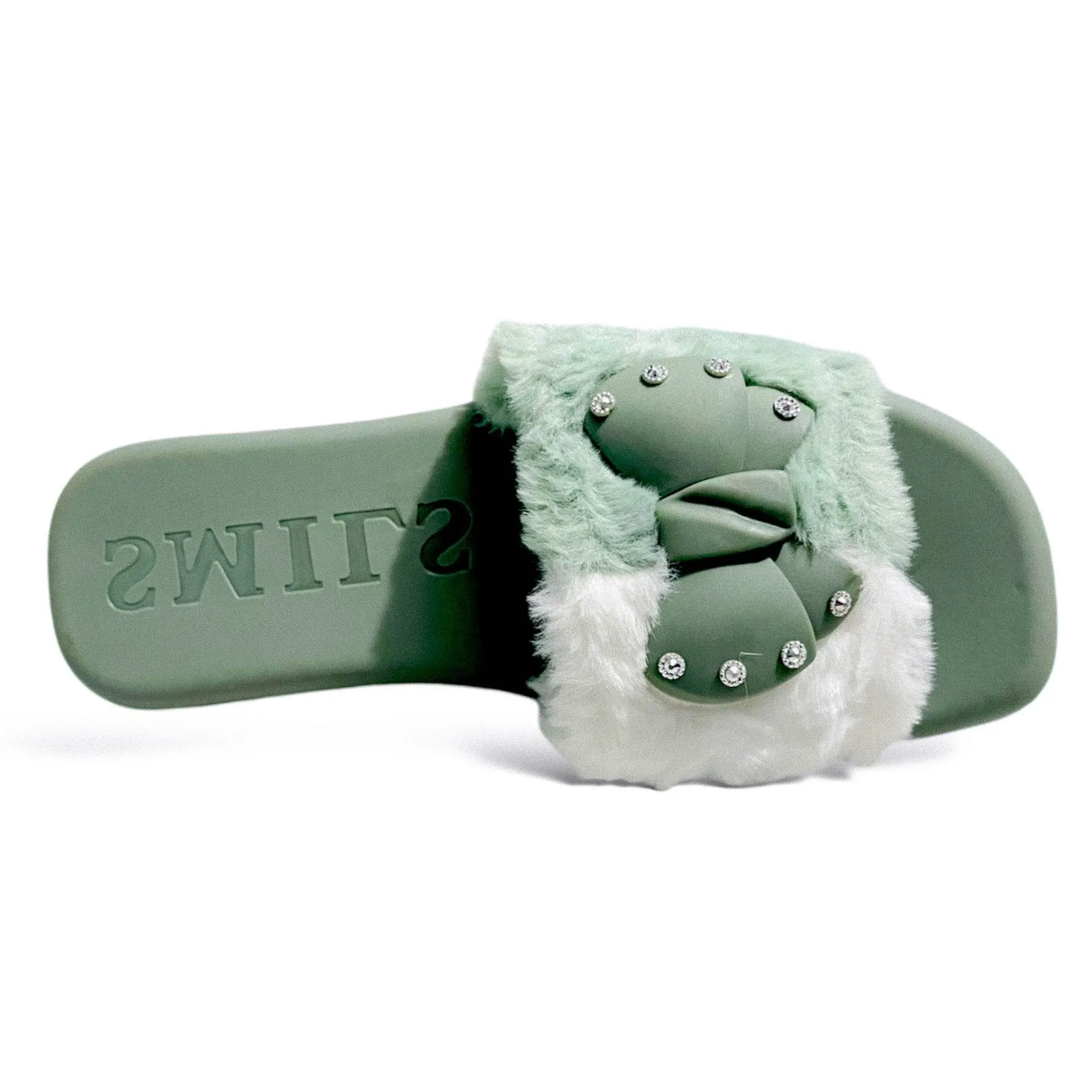 Picture of Slipper for Girls Sandal for girls house slipper sandal for woman New premium Fashionable Flat Sandal For Woman Color Family:Blue, Green, Pink