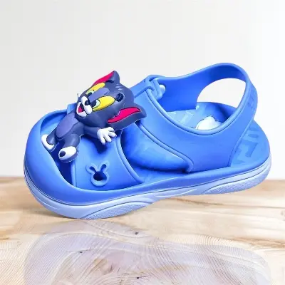 Picture of Children's Flip Flops Girls' Summer New Cartoon Girls' Non-Slip Soft Bottom Indoor Bathroom Baby Beach Slippers Blue - Green & Pink