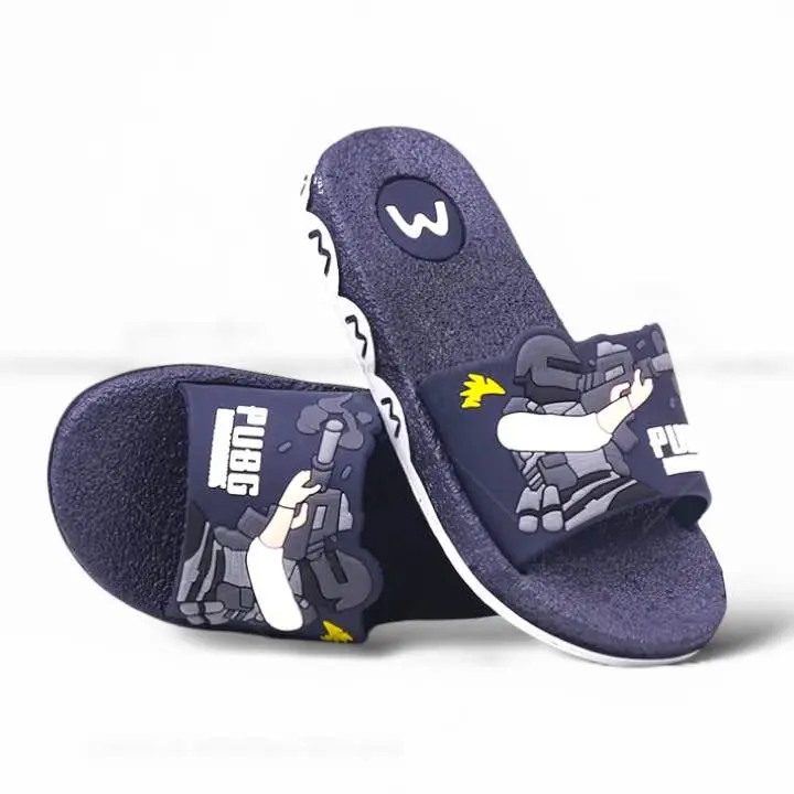 Picture of Slides Slipper for Child’s Boys New Model Cartoon Design high quality Slippers Shoes Graffiti Open Toe Low Platform Flip Flops Outdoor Flat Beach Slides Sandals