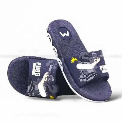 Picture of Slides Slipper for Child’s Boys New Model Cartoon Design high quality Slippers Shoes Graffiti Open Toe Low Platform Flip Flops Outdoor Flat Beach Slides Sandals