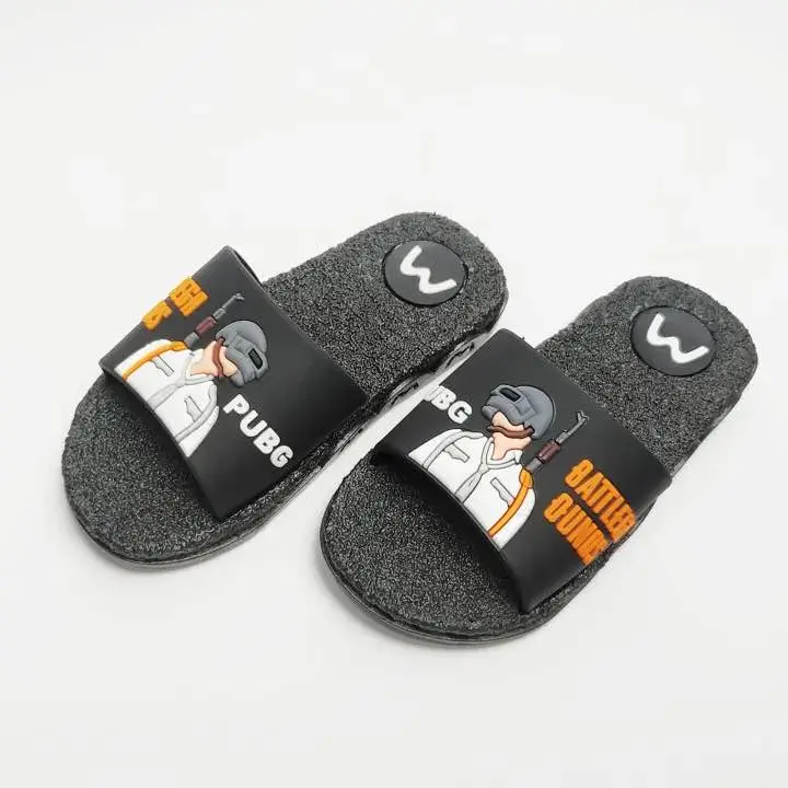Picture of Slides Slipper for Child’s Boys New Model Cartoon Design high quality Slippers Shoes Graffiti Open Toe Low Platform Flip Flops Outdoor Flat Beach Slides Sandals