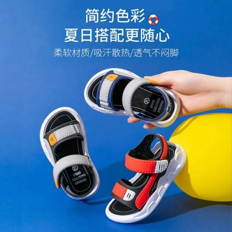 Picture of Boys Sandals Soft Bottom Children's Beach Shoes Kids Sandals Baby Comfortable Sandals Girl's Beach Shoes Kids Casual Sandals
