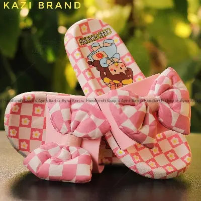 Picture of Slipper for Girls Sandal for Child | Keep Smiling - 2201 | house slipper sandal for woman Slipper for child Room slipper Shoe for woman slipper for girls Sami Heel bow Show slipper Slides for Girls shoe for women China Slipper Juta Baschader Juta