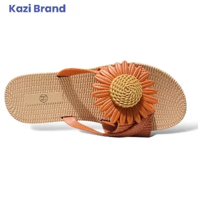 Picture of Premium Sunflower Daisy Flip Flops – Soft & Comfortable Summer Sandals for Women