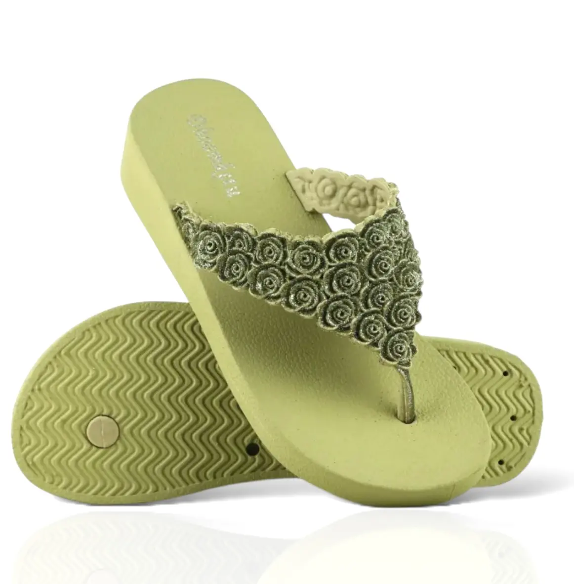 Picture of New Collection Girls' Slipper Sandals | Stylish Sami Heel Room Slippers for Women and Girls | New Premium fashionable Sandal for Girls