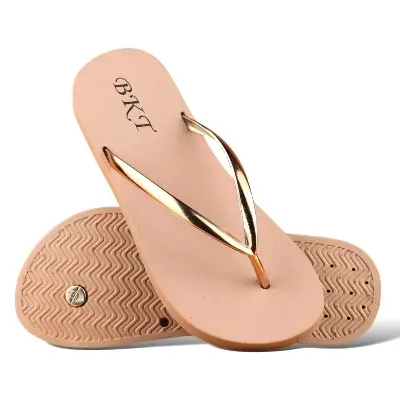 Picture of beach flip flop Extra Soft & Fashionable Stylish slipper Sandal for Women 1pair 3 color Pvc  মহিলাদের জন্য আমাদের ফ্লিপ ফ্লপগুলির সাথে স্বাচ্ছন্দ্যে পদক্ষেপ নিন, স্টাইল এবং সমর্থন উভয়ই দেওয়ার জন্য ডিজাইন করা হয়েছে৷ এই ফ্লিপ ফ্লপগুলি প্রতিদিনের পরিধানের