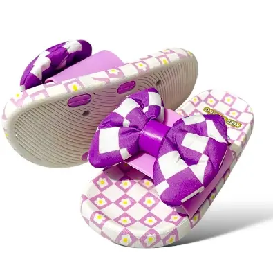 Picture of Slipper for Girls Sandal for Child | Keep Smiling - 2201 | house slipper sandal for woman Slipper for child Room slipper Shoe for woman slipper for girls Sami Heel bow Show slipper Slides for Girls shoe for women China Slipper Juta Baschader Juta