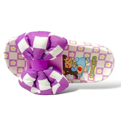 Picture of Slipper for Girls Sandal for Child | Keep Smiling - 2201 | house slipper sandal for woman Slipper for child Room slipper Shoe for woman slipper for girls Sami Heel bow Show slipper Slides for Girls shoe for women China Slipper Juta Baschader Juta