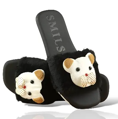 Picture of Flat Slipper for girls New collection Winter slipper for women Room Slipper house slipper wool slipper