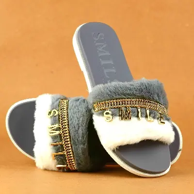 Picture of Flat Slipper for girls New collection Winter slipper for women Room Slipper house slipper wool slippers