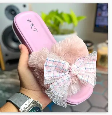 Picture of Flat Slipper for girls New collection Winter slipper for women Room Slipper house slipper wool slipper