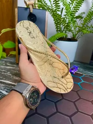 Picture of New Collection Girls' Slipper Sandals | BKT-2399 | Stylish Heel Room Slippers for Women and Girls