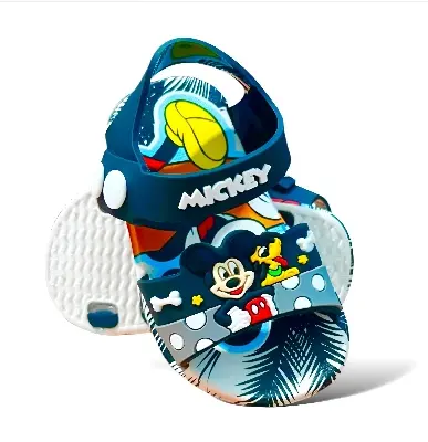 Picture of 2024 New Cute Solid Color Bear Sandals Little Children Boys and Girls Mickey-mouse Soft Sole Comfortable Toddler Shoes