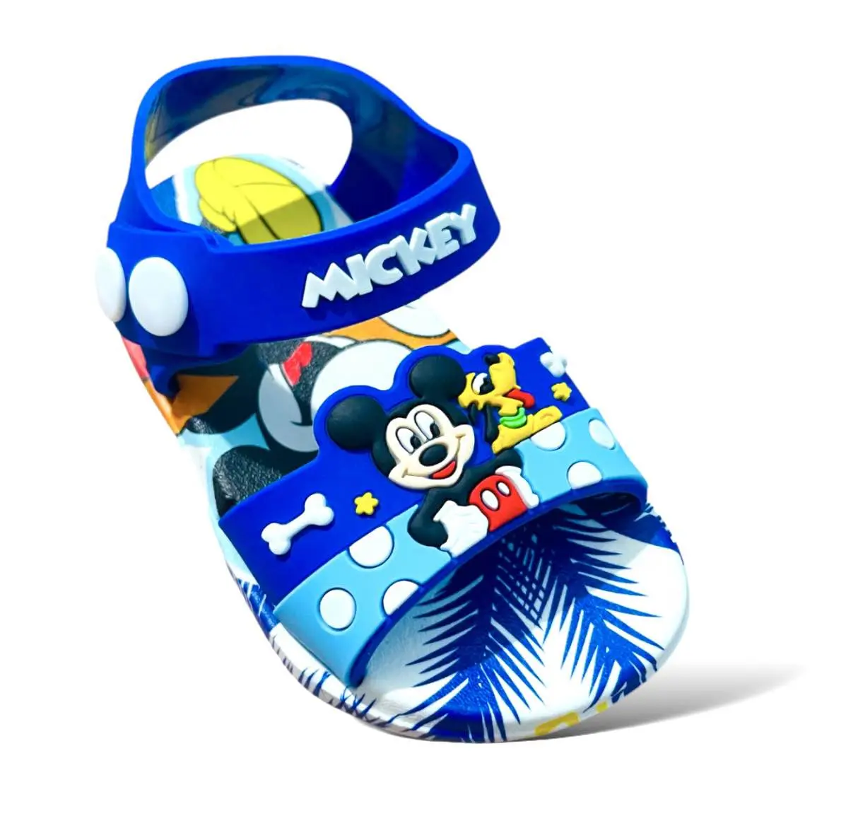 Picture of 2024 New Cute Solid Color Bear Sandals Little Children Boys and Girls Mickey-mouse Soft Sole Comfortable Toddler Shoes