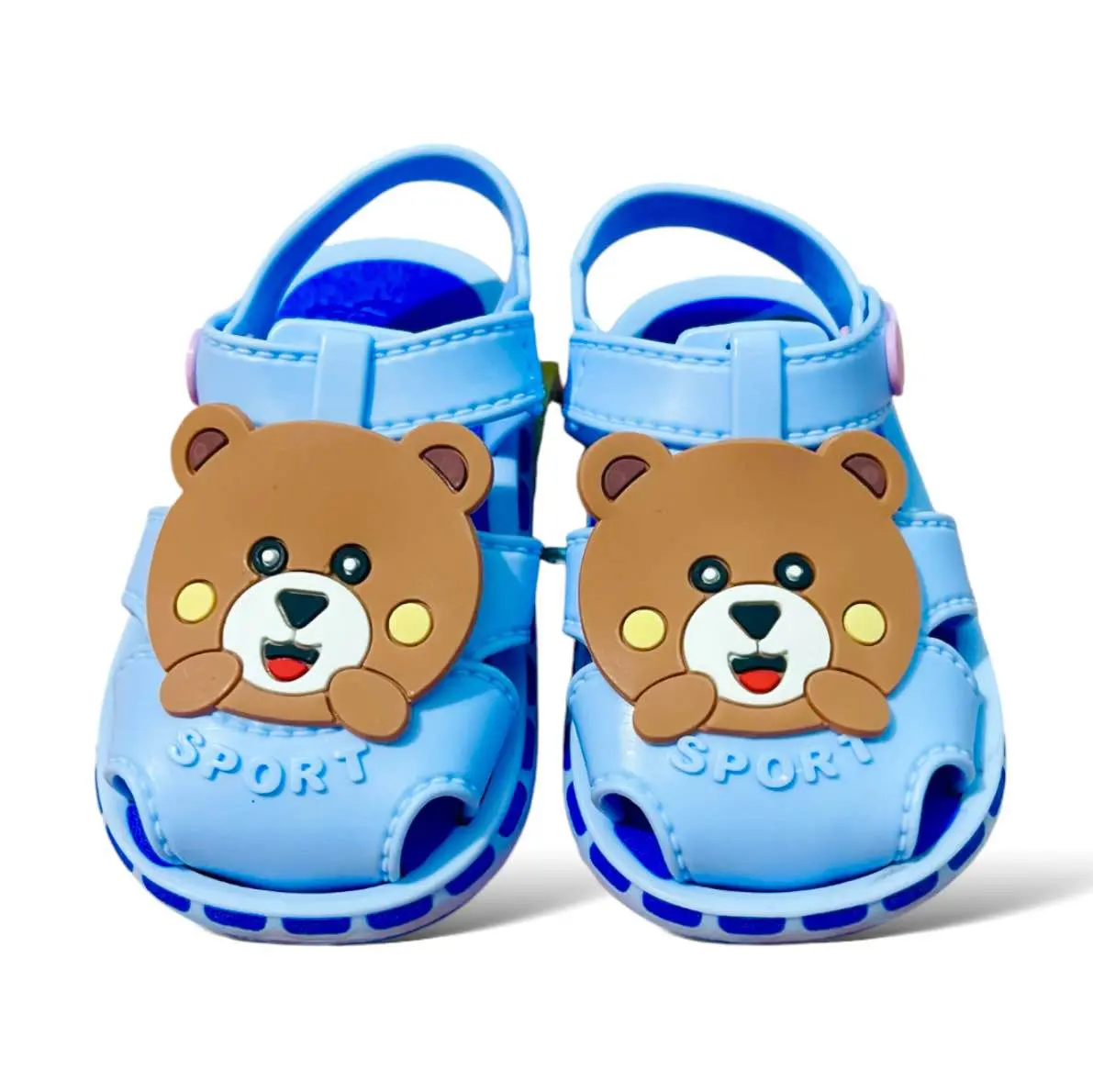 Picture of Kids Girls & Boys Walkers Sandals Soft Rubber Sole Non Slip Summer Baby Shoes Toddler Flat Shoes Funky Monkey Slides Kids Slippers for children