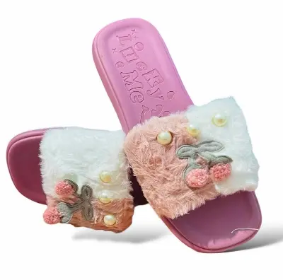 Picture of Flat Slipper for girls New collection Winter slipper for women Room Slipper house slipper wool slipper