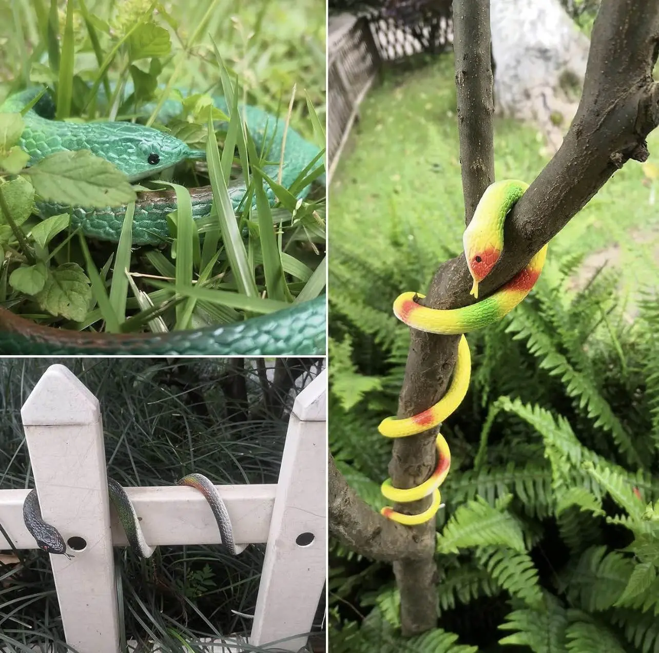 Picture of Colorful snake toy TPR material soft toy animal rubber snake toy