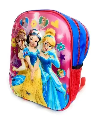 Picture of Kids Time Polyester Pre-Nursery Pink and Blue Barbie Doll Character School Bags Backpack for Girl's (2-5Years)
