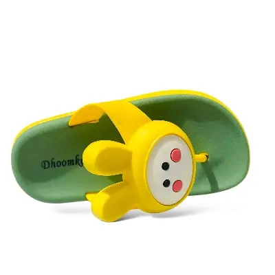 Picture of Children's Flip Flops Boy's & Girl's Summer New Cartoon Boy's Non-Slip Soft Bottom Indoor Bathroom Baby Beach Slippers - Orange & Gray, Pink