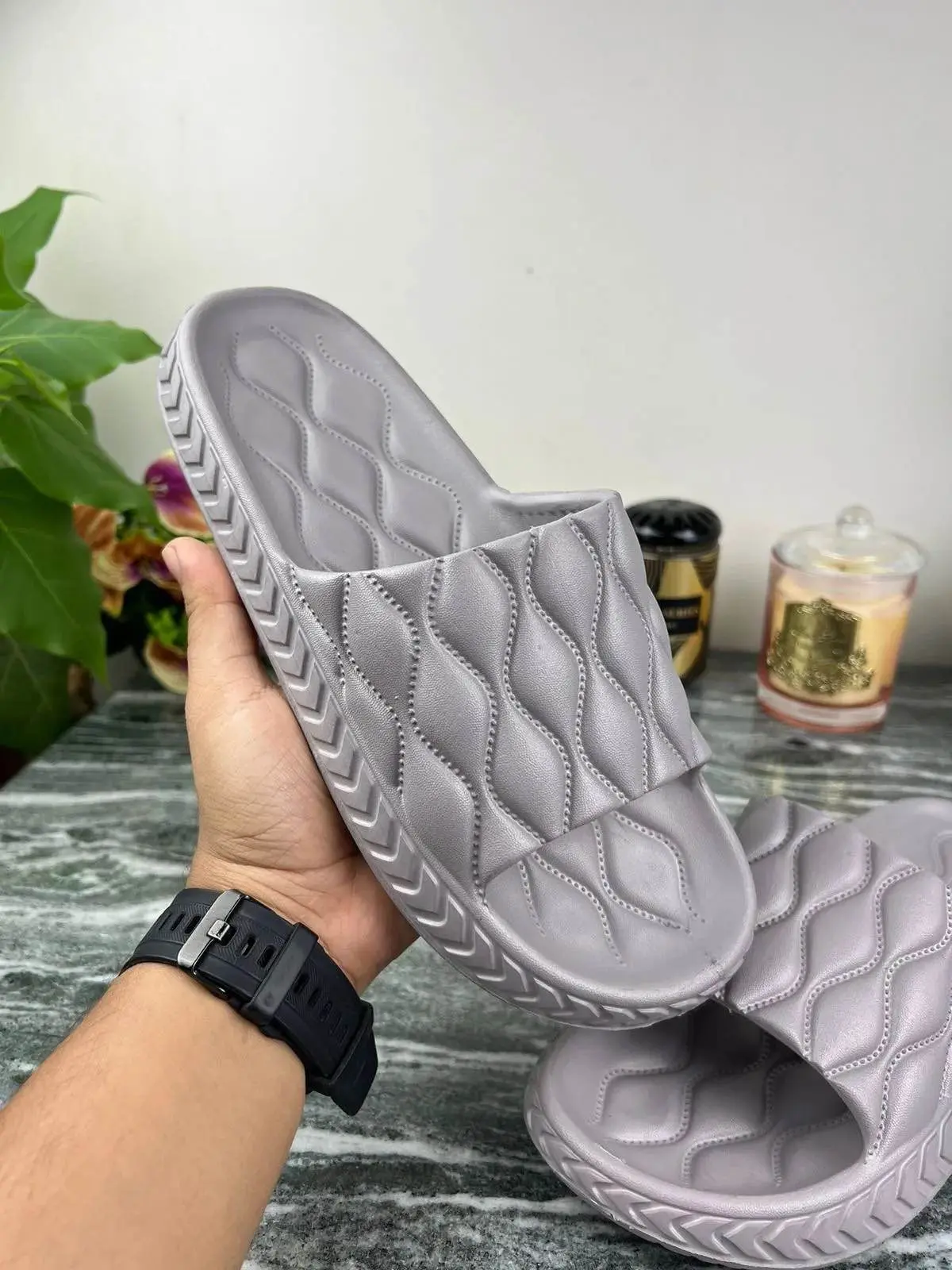 Picture of Slide slipper for Man SunMoon-1001 Slides for Men Slides for boys. shoe for man slides for boys room slipper House slipper