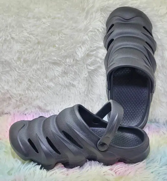 Picture of Mens New Casual Super Comfortable Soft Hollow-out Clogs Breathable Non-Slip Outdoor Half Shoes Sandals
